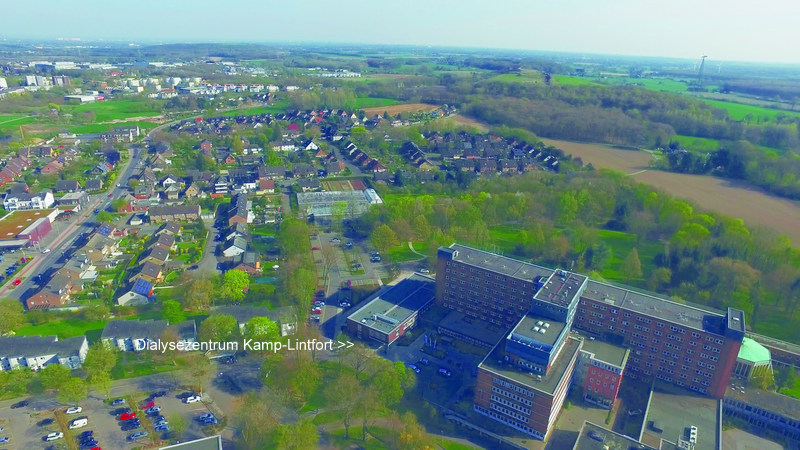 Luftbildausfnahme des Dialysezentrums