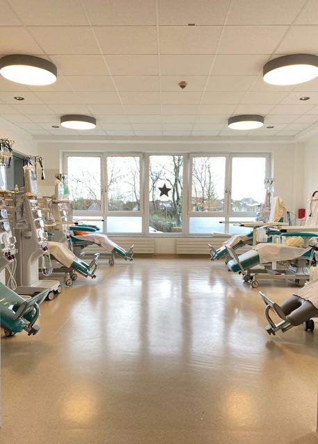 Behandlungsraum in der Dialyseabteilung